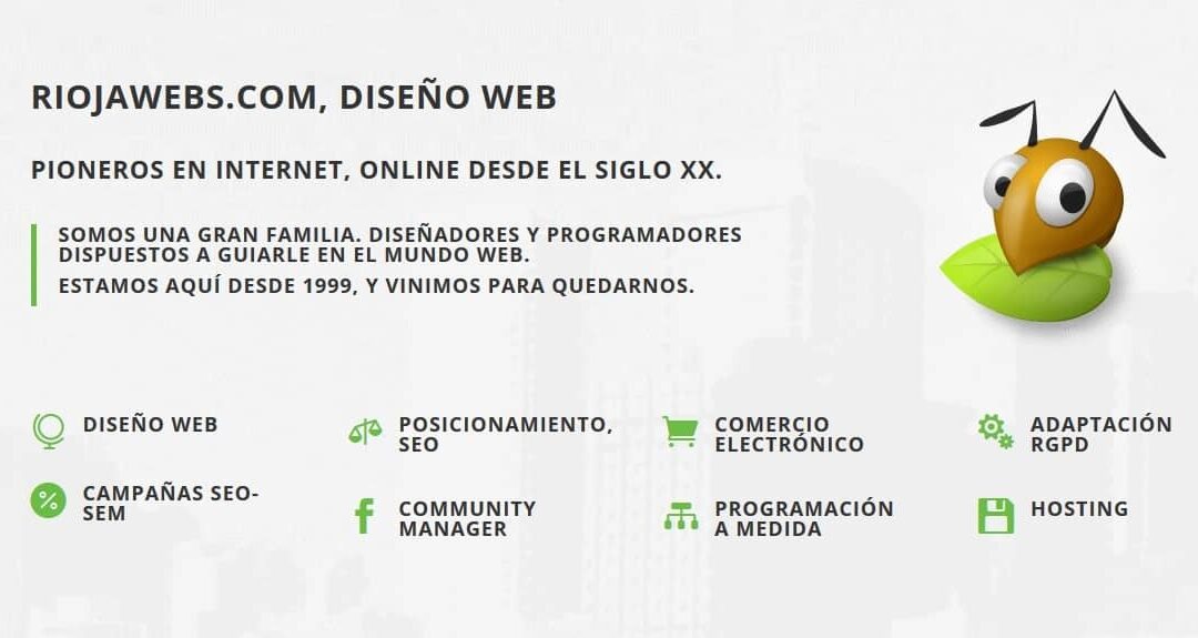 Riojawebs.com será la encargada de rediseñar y gestionar el SEO y WPO de la pagina web